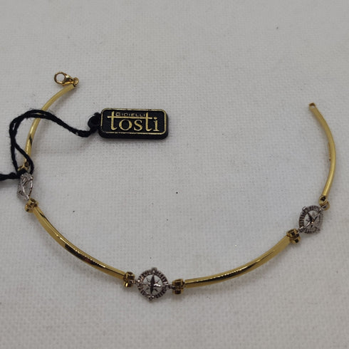 Bracciale Oro 18k uomo semirigido Navy 19 cm 4.40 gr | Gioiellitosti.it